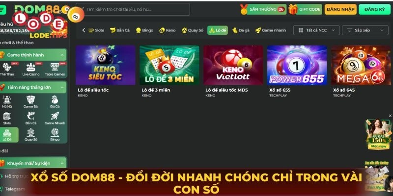 Xổ Số Dom88 – Đổi Đời Nhanh Chóng Chỉ Trong Vài Con Số